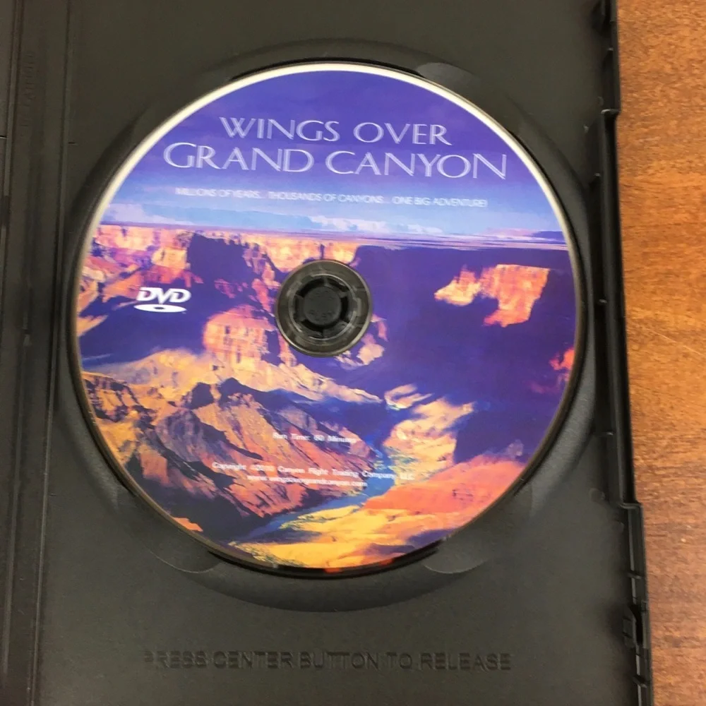 Wings Over Grand Canyon (DVD 2010 WS) NR Educational Nature Ariel Scenes Used